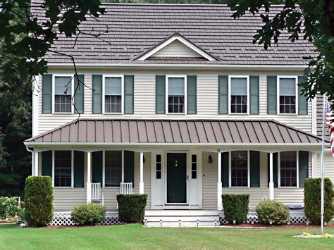 houses with metal roof porches|metal roof over porch pictures.